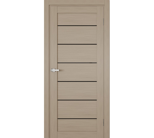Межкомнатные Двери Terminus Ukrainian Doors UD-12 ПВХ Черное стекло ПВХ плёнка