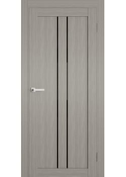 Двері Terminus Ukrainian Doors UD-14 ПВХ Чорне скло