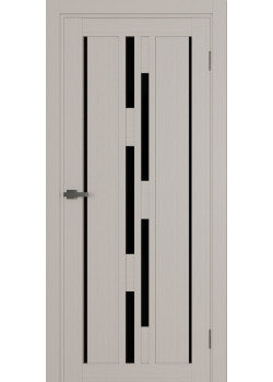 Двері Terminus Ukrainian Doors UD-15 ПВХ Чорне скло