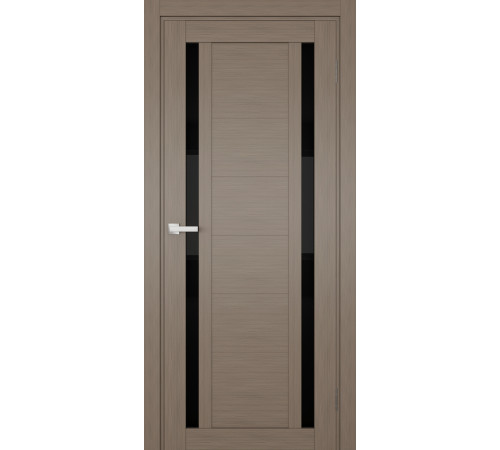 Межкомнатные Двери Terminus Ukrainian Doors UD-17 ПВХ Черное стекло ПВХ плёнка