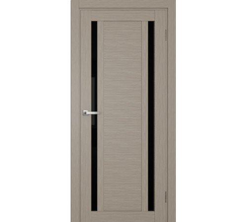 Межкомнатные Двери Terminus Ukrainian Doors UD-17 ПВХ Черное стекло ПВХ плёнка