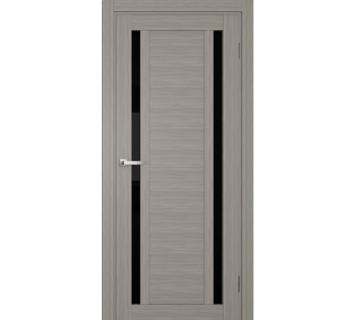 Межкомнатные Двери Terminus Ukrainian Doors UD-17 ПВХ Черное стекло ПВХ плёнка