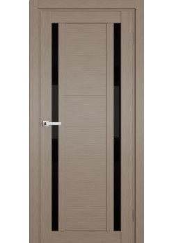 Двері Terminus Ukrainian Doors UD-17 ПВХ Чорне скло