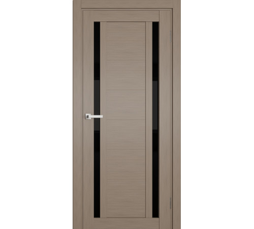 Межкомнатные Двери Terminus Ukrainian Doors UD-17 ПВХ Черное стекло ПВХ плёнка