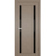Межкомнатные Двери Terminus Ukrainian Doors UD-17 ПВХ Черное стекло ПВХ плёнка