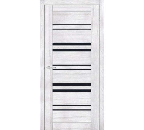 Міжкімнатні Двері ТМ DOORS C017 ПВХ Чорне скло ПВХ плівка