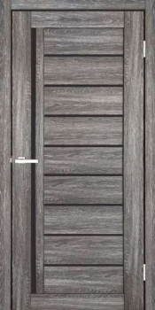 Двері ТМ DOORS C067 ПВХ Чорне скло