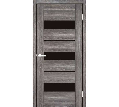 Межкомнатные Двери ТМ DOORS C028 ПВХ Черное стекло ПВХ плёнка