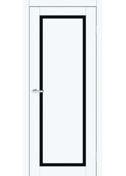 Двері ТМ DOORS C090 ПВХ Емаліт Чорне скло