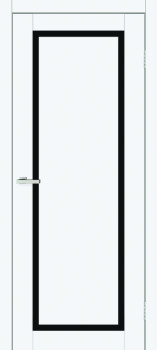 Двері ТМ DOORS C090 ПВХ Емаліт Чорне скло
