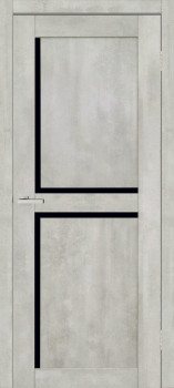 Двері ТМ DOORS C101 ПВХ Чорне скло
