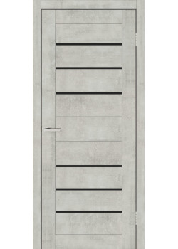 Двері ТМ DOORS C034 ПВХ Чорне скло