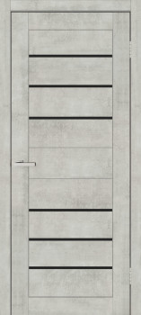 Двері ТМ DOORS C034 ПВХ Чорне скло
