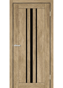 Двері ТМ DOORS C050 ПВХ Чорне скло