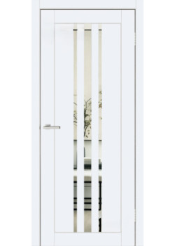 Двері ТМ DOORS C050 ПВХ Емаліт Дзеркало