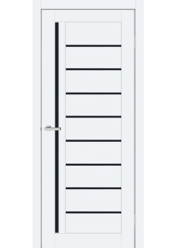 Двері ТМ DOORS C067 ПВХ Емаліт Чорне скло