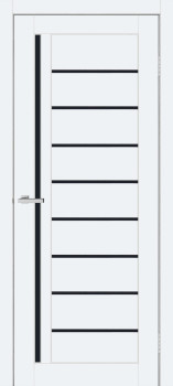 Двері ТМ DOORS C067 ПВХ Емаліт Чорне скло