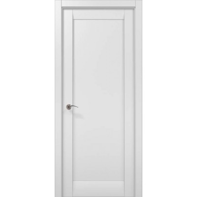 Міжкімнатні Двері ML-00F білий матовий "Папа Карло" ПВХ плівка-0