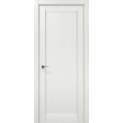 Міжкімнатні Двері ML-00Fc ясень білий "Папа Карло" ПВХ плівка-0