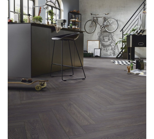 Ламинат Herringbone Elba Oak Black | 6010