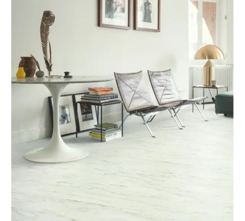 Вінілова підлога Quick Step Blush Мармур білий срібло SGTC20305