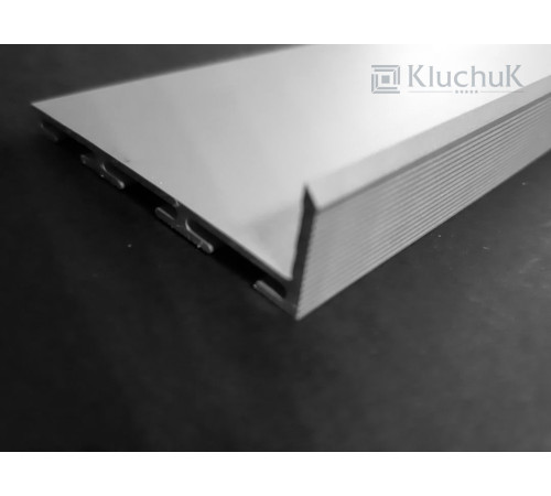 Алюмінієвий плінтус прихованого монтажу 53 мм БП Kluchuk