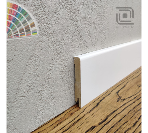 Плинтус МДФ прямой 80х12х2000 мм. MDF-R80 RAL Kluchuk
