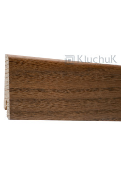 Плинтус Евро Дуб Браун 60х18х2400 мм. KLE60-13 Kluchuk