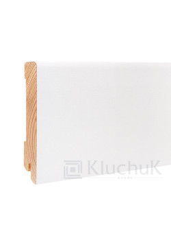Плінтус Білий White plinth 100х19х2200 Модерн KLW-06 Kluchuk