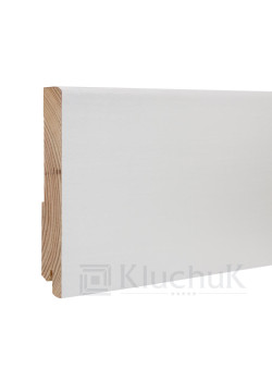 Плінтус Білий White plinth 120х19х2200 Модерн KLW-07 Kluchuk