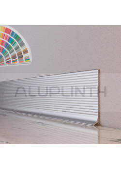 Плинтус алюминиевый Волнистый 80x11.7x2700 мм ALU-NV8011R RAL Kluchuk