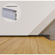 Плинтус алюминиевый скрытого монтажа 30х15х2700 мм ALU-S3015 (Анод) Kluchuk