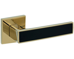 Ручки на розетах Gavroche NIKEL Ni - Z25 GoldPVD/Black