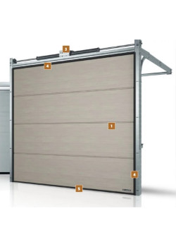 Секційні ворота WISNIOWSKI UniPro Woodgrain N-гофр 3000х2250 мм