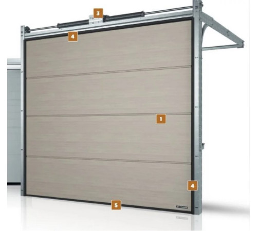 Секційні Секційні ворота WISNIOWSKI UniPro Woodgrain N-гофр 3000х2250 мм