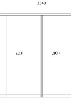 Шафа розпашна на замовлення 3340х2000 мм №27 30.05.2024
