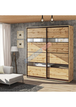 Шкаф-купе 2 м Комфорт "Модель 5" двухдверный дуб золотой