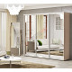 Шкаф купе 1.8 м Комфорт "Зеркало" трехдверный дуб сонома