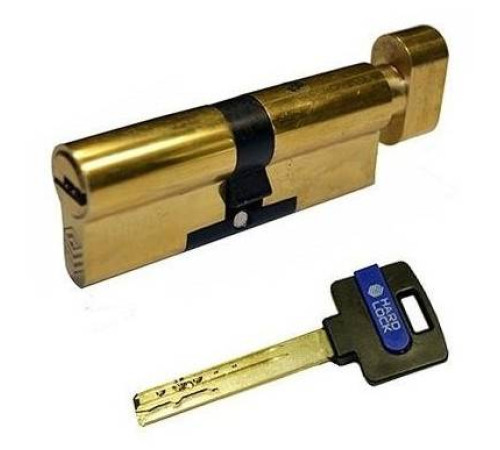 Циліндри Hard Lock 60(30x30) мм ключ/тумблер золото