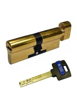 Цилиндры Hard Lock 80(40x40) мм ключ/тумблер золото