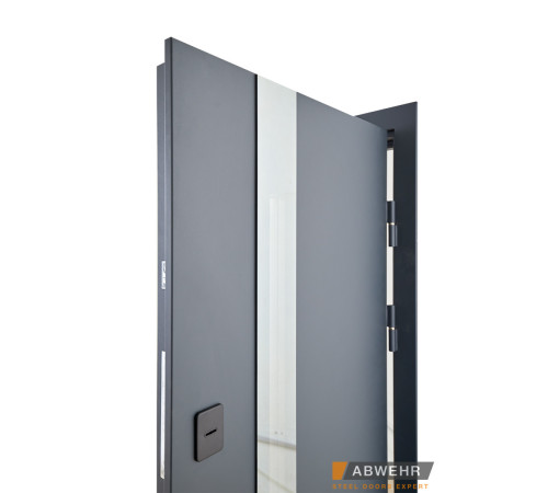 Входные Двери Defender (KTM) 506 Nordi Glass RAL 7021Т 1200 Abwehr