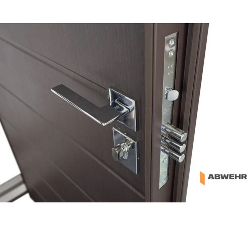 Вхідні Двері Abwehr Defender 76 Solid з терморозривом Ral 8019T + Венге