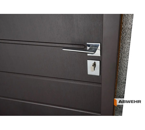 Вхідні Двері Abwehr Defender 76 Solid з терморозривом Ral 8019T + Венге