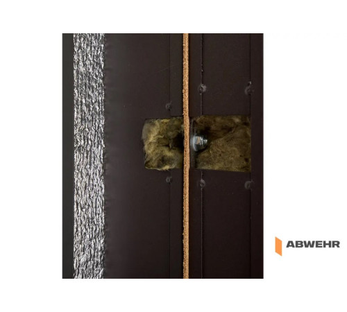 Вхідні Двері Abwehr Defender 76 Solid з терморозривом Ral 8019T + Венге
