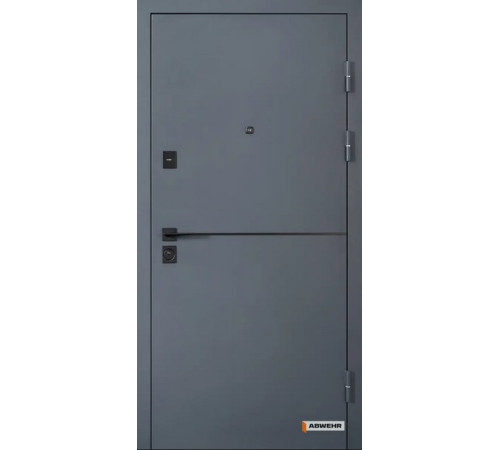 Вхідні Двері Abwehr Defender 76 Solid з терморозривом 7021T + Білий