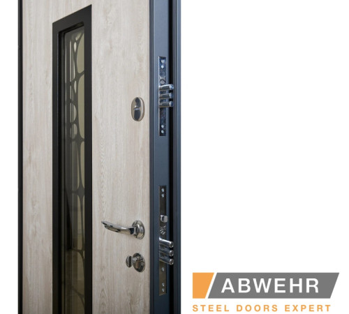 Вхідні Двері Defender (KTM) 408 Defender Glass RAL 7021Т Abwehr