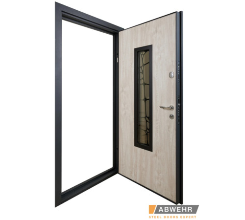 Вхідні Двері Defender (KTM) 408 Defender Glass RAL 7021Т Abwehr