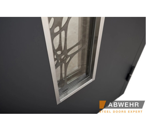 Вхідні Двері Defender (KTM) 408 Defender Glass RAL 7021Т Abwehr