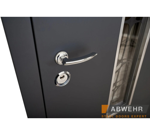 Вхідні Двері Defender (KTM) 408 Defender Glass RAL 7021Т Abwehr
