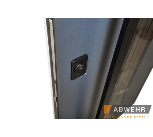 Входные Двери Cotage1 (KT1 с терморазрывом) 496 UFO BLACK RAL 7016 Abwehr
